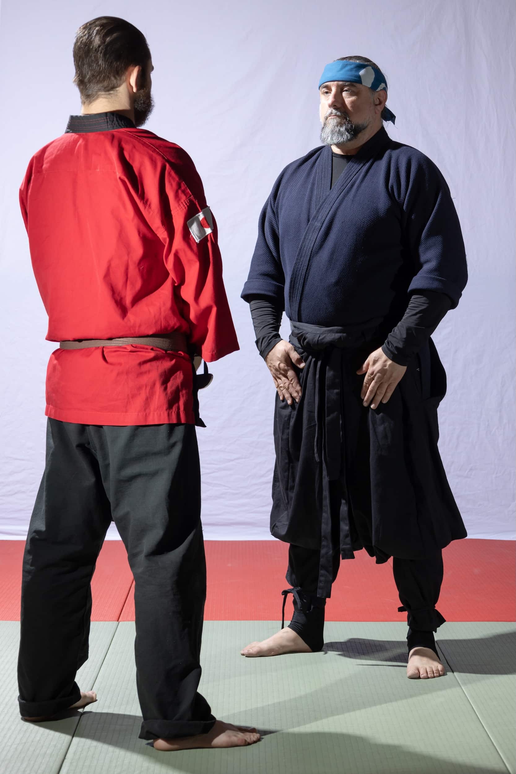 homeland heroes student and instructor before self-defense class